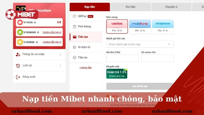 Thẻ cào điện thoại bảo mật an toàn